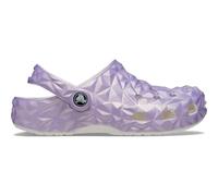 Crocs Classic Geometric Clog (Little Kid/Big Kid) Iridescent White 5 Big Kid M
