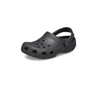 Crocs Unisex Adult Classic Glitter Clog, Black Glitter, 5 Women/3 Men
