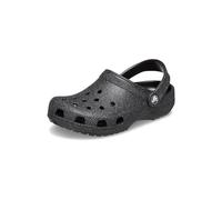Crocs Unisex Adult Classic Glitter Clog, Black Glitter, 5 Women/3 Men