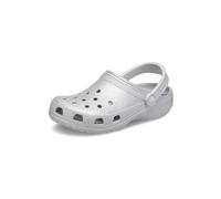 Crocs Classic Glitter Clog Silver Glitter Size 2 UK Men/ 3 UK Women