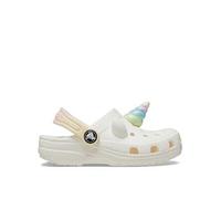 Crocs Classic I AM Rainbow Unicorn Clog, Cream, Size 8 Younger Cream