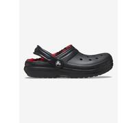 Crocs Classic Lined Buff Check Clog Black Red Kids - 30-31