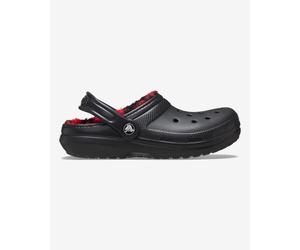 Crocs Classic Lined Buff Check Clog Black Red Kids - 30-31