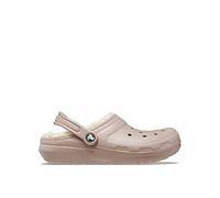 Crocs Classic Lined Clog -Mushroom/Bone, Brown, Size 7, Women Brown