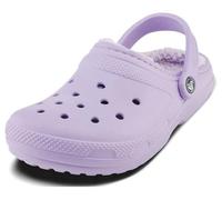 Crocs Classic Lined Clog, Unisex Adults’ Clogs, Purple (Lavender/Lavender 50p), 8 (42/43 EU)))