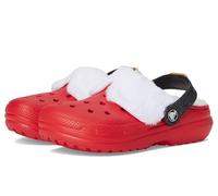 Crocs Classic Lined Santa Clog Sandal, Varsity Red/Multi, 11 UK Child