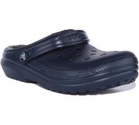 Crocs Classic Lined Youth Boys Back Strap Clog Sandals In Navy Size UK 1 - 6