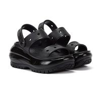 Crocs Classic Mega Crush Womens Black Sandals - Size UK 7.5