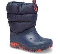 Crocs Classic Neo Puff kid's infant navy lined winter boot #207683