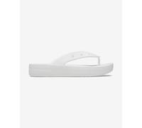 Crocs classic platform flip sandals in white UK 8 (EU 42)