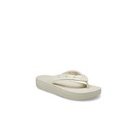 Crocs 207714-2Y2 CLASSIC PLATFORM FLIP Womens Flip-Flops Bone - UK 6