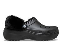 Crocs | Women | Classic Platform Fuzz Lined | Clogs | Black | 4