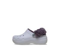 Crocs | Women | Classic Platform Fuzz Lined | Clogs | Frosted Grape | 6