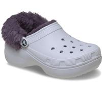 Crocs Classic Platform Fuzz Lined Clog Frosted Grape Size 9 UK Women