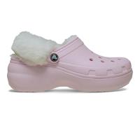 Crocs | Women | Classic Platform Fuzz Lined | Clogs | Pink Milk | 7