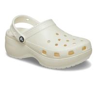 Crocs Clogs (Shoes) Classic Platform Glitter ClogW in White 9