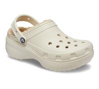Crocs Women's Classic Platform Lined Mule Slippers 4 (36-37) Beige