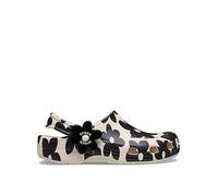 Crocs Classic Pop Petals Clog, Black/Cream, Size 1 Older Black/Cream