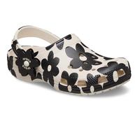 (, ) Crocs Classic Pop Petals EVA Girl's Summit White/Black Casual Shoes - Clogs