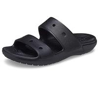 Crocs Classic Sandal, Unisex-Adult Sandal Two Strap Slip On Sliders, in Black, Size 11 UK