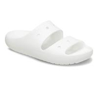 Crocs Unisex Adults Classic Sandal v2 – White – UK 9 Men / UK 10 Women