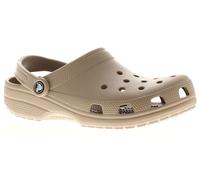Crocs Classic Womens Flat Sandals Tan, Brown, 7