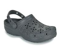 Crocs Classic Floral Cut Out Clog In Black Black 6