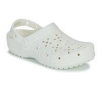 Crocs Classic Floral Cut Out Clogs White EU 42-43