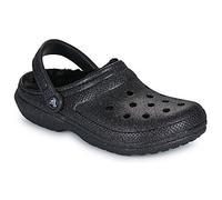 Crocs Clogs (Shoes) Classic Fuzz Lined Glitter Clog in Black 9
