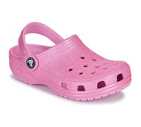 Crocs Pink Classic Glitter Clog Girls Junior Sandals UK 2 (EU 34)