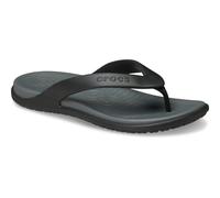 Crocs Coast Polyurethane Mens Black/Slate Grey Flip Flops Pu - Size UK 12