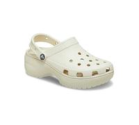 Crocs Cream Classic Platform Clogs Cream