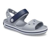 Crocs Kids Sandals Crocband – Lightweight, Secure Fit – Light Grey/Navy Size C4 UK