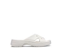 Crocs Women Slide,Classic Womens Cross Strap,Chalk,5 UK Women