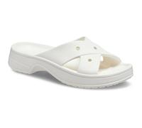 Crocs Women's Slide - Classic Cross Strap - Chalk - UK 7