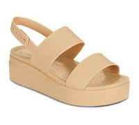 Crocs Flat sandals BROOKLYN LOW WEDGE in Beige 4