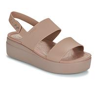 Crocs Flat sandals Brooklyn Low Wedge in Beige 7