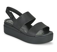 Crocs Sandals Brooklyn Low Wedge - Women's Black UK 4