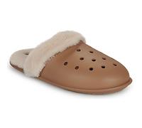 Crocs Classic Fuzz Scuff Slippers Brown White - 46-47