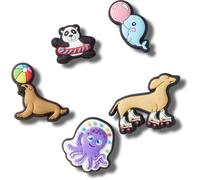 Crocs Unisex's Fun Animal Friends 5 Pack Shoe Charms, Multicolor, One Size