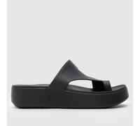 Crocs Women Sandal,Getaway Platform Toe Loop,Black,6 UK Women