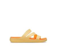 Women's Crocs 209587-78Z GETAWAY STRAPPY Womens Sandals Golden Hour - Orange - Size: 3