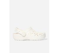 Crocs Girls Classic Floral Cut Out Clog in Ivory - Ivory - EU 36 - 37 UK 4 US 4