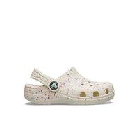 Crocs Girls Classic Glow Paint Splatter Clogg, Brown, Size 6 Younger Brown