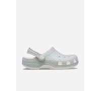 Crocs Girls Classic Iridescent Glitter Clog in White - White - EU 23 - 24 UK 7 US 7