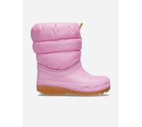 Crocs Unisex Kids, Classic Neo Puff Boot K, Pink Tweed/Gum, 1 UK Child