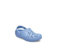 Crocs Girl's Kids Classic Floral Cut Out Clog in Blue | Size: 3 Crocs Blue 3