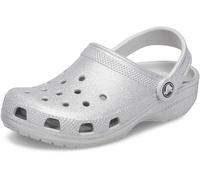 Crocs Girls Toddlers and Junior Classic Silver Glitter Clogs