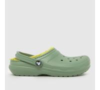 Crocs Green Classic Lined Clog Boys Junior Sandals UK 12 (EU 30)