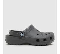 Crocs Grey Classic Clog Junior Sandals UK 1 (EU 33)